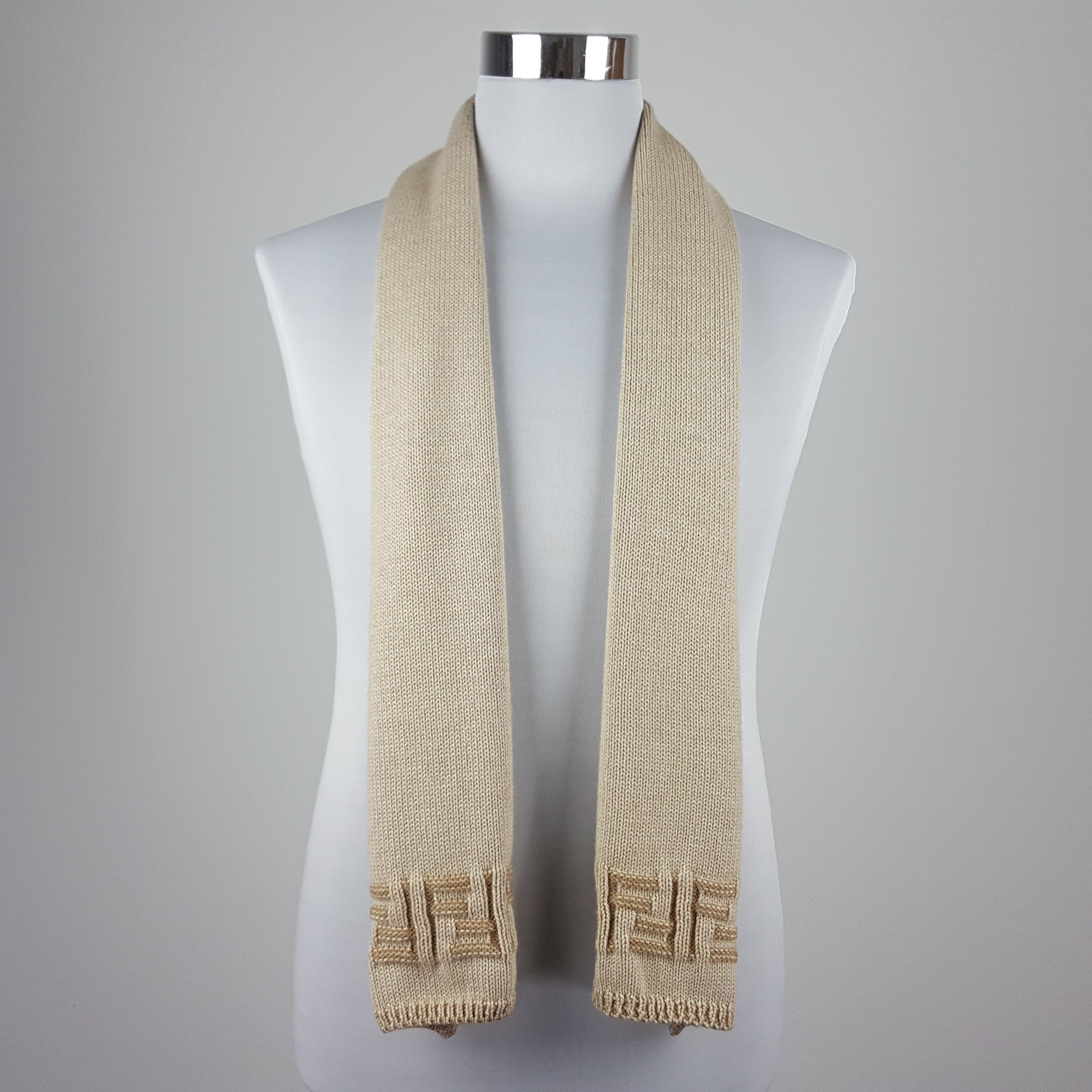 Fendi × Vintage Vintage FENDI logo design muffler made in Italy Size ONE SIZE - 3 Thumbnail