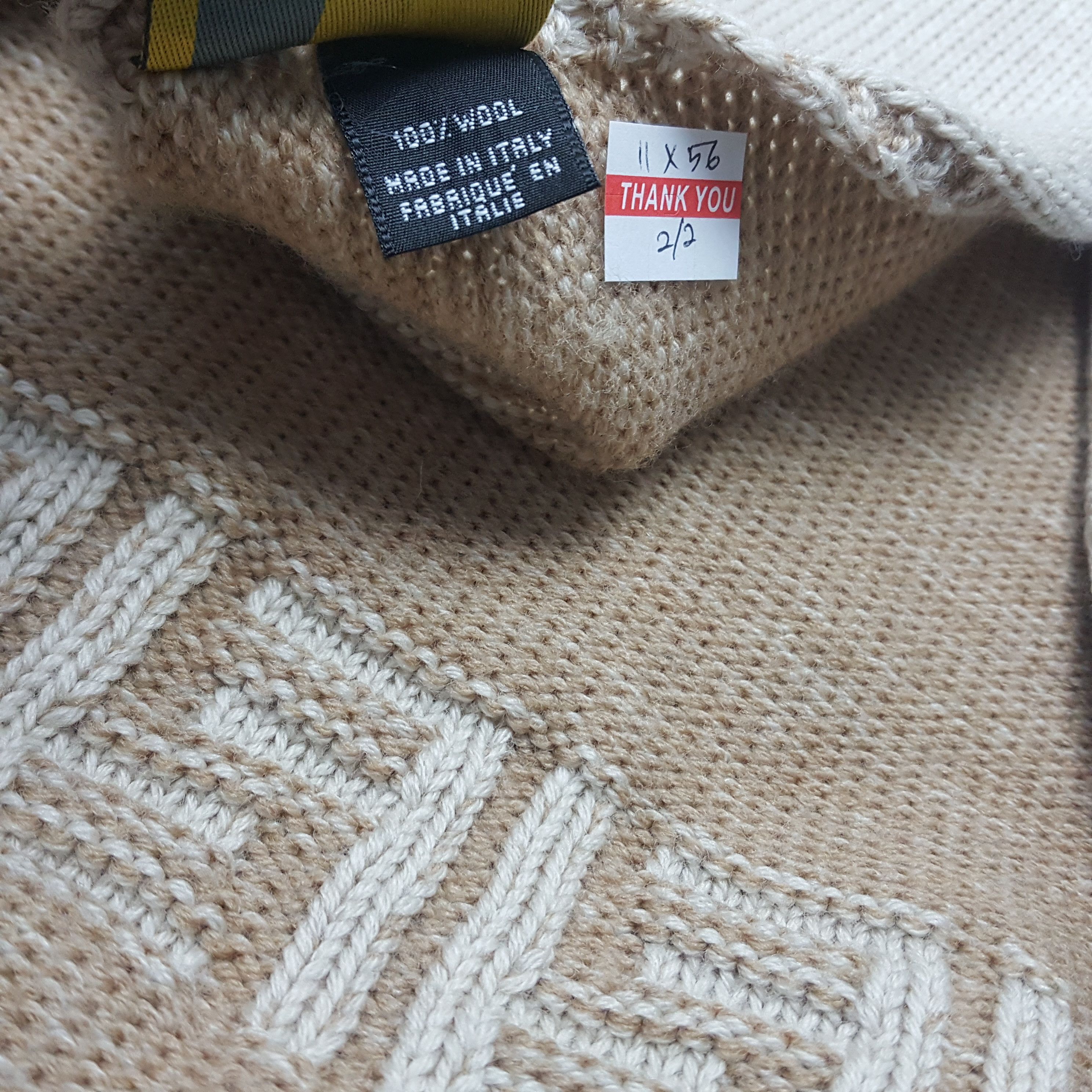 Fendi × Vintage Vintage FENDI logo design muffler made in Italy Size ONE SIZE - 4 Thumbnail