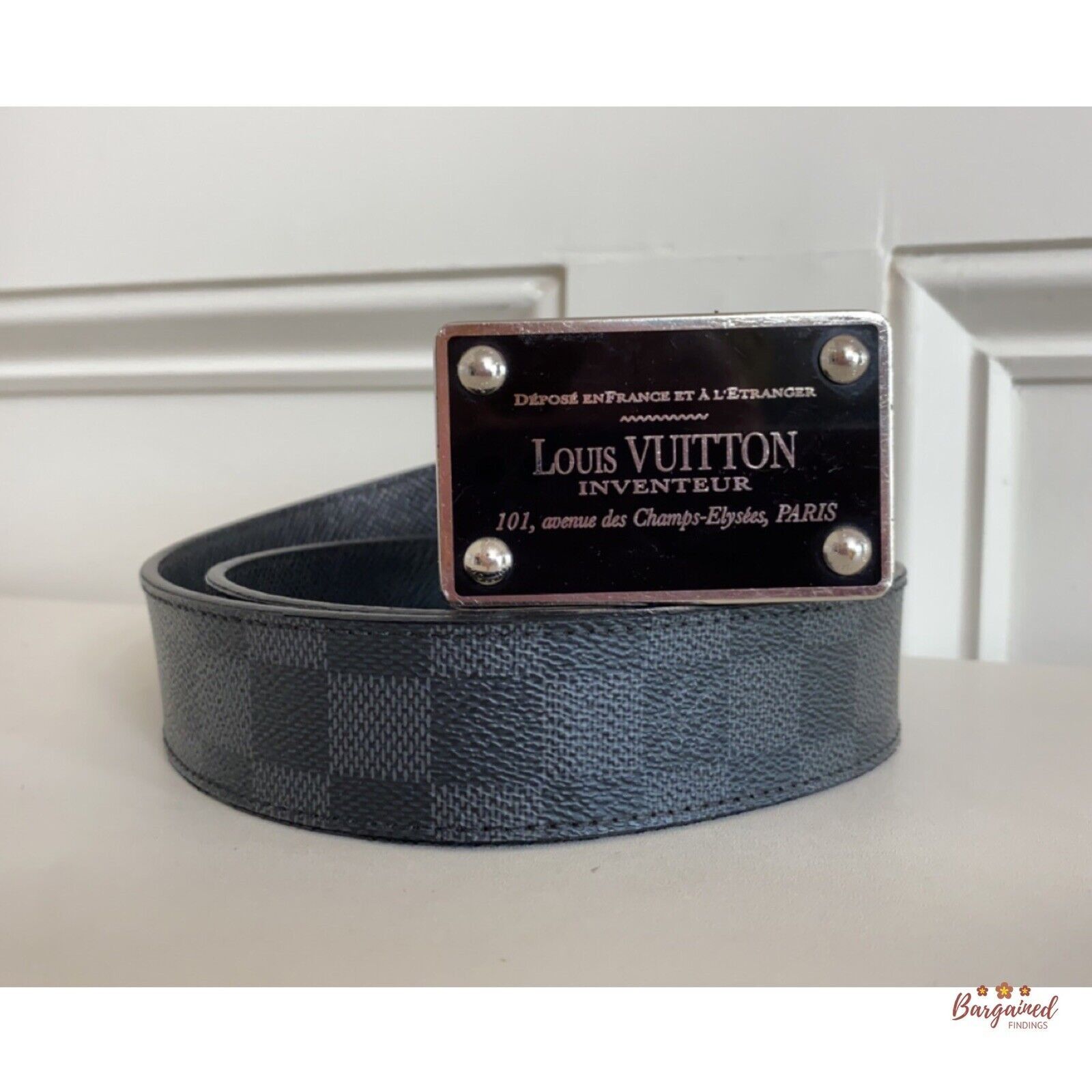 louis vuitton inventeur belt buckle