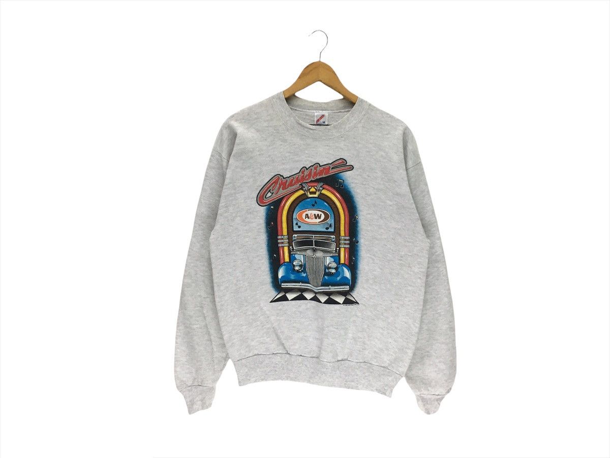 Sports Specialties × Vintage Vintage 90s 1995 A&W Fast Food Restaurant Sweatshirt Size US M / EU 48-50 / 2 - 1 Thumbnail
