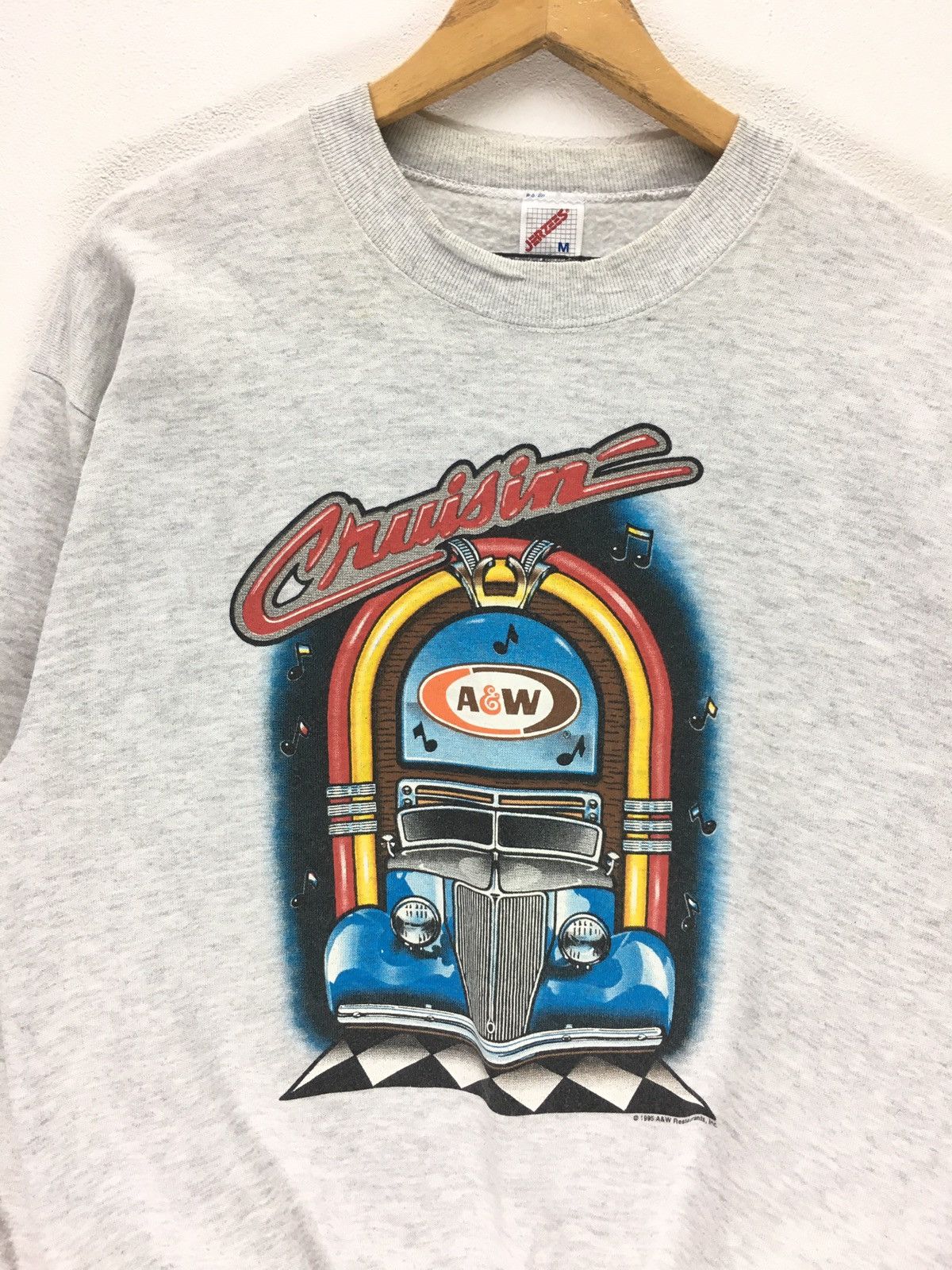 Sports Specialties × Vintage Vintage 90s 1995 A&W Fast Food Restaurant Sweatshirt Size US M / EU 48-50 / 2 - 3 Thumbnail