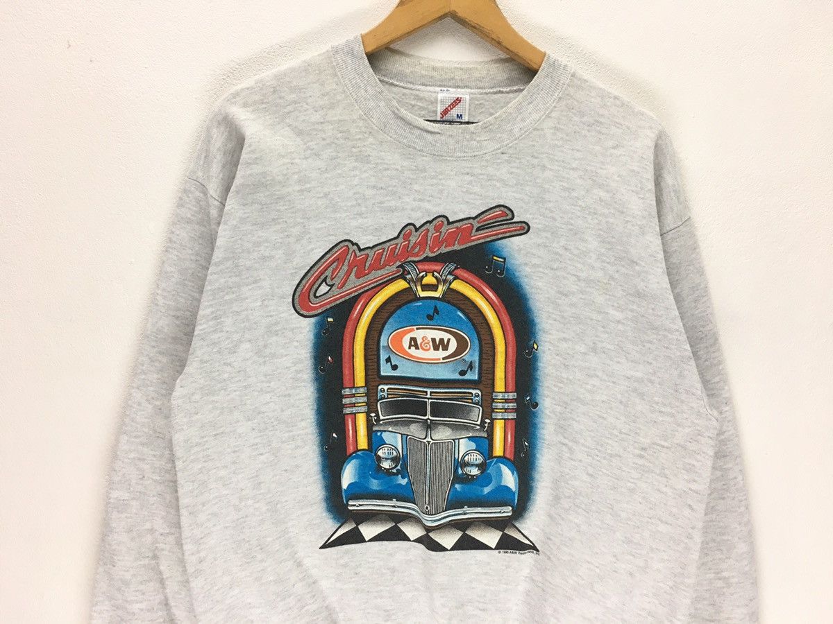 Sports Specialties × Vintage Vintage 90s 1995 A&W Fast Food Restaurant Sweatshirt Size US M / EU 48-50 / 2 - 2 Thumbnail