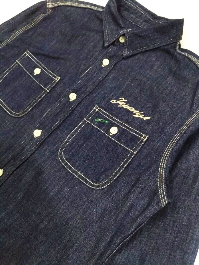 Designer × Japanese Brand × Takeo Kikuchi RARE! TAKEO KIKUCHI ROCKABILLY L/SLEEVE CHAMBRAY Size US M / EU 48-50 / 2 - 6 Thumbnail