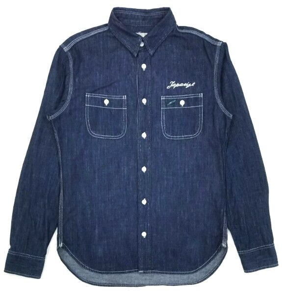 Designer × Japanese Brand × Takeo Kikuchi RARE! TAKEO KIKUCHI ROCKABILLY L/SLEEVE CHAMBRAY Size US M / EU 48-50 / 2 - 2 Thumbnail