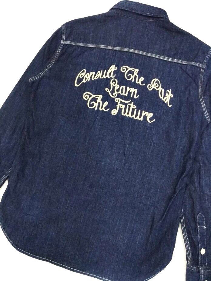Designer × Japanese Brand × Takeo Kikuchi RARE! TAKEO KIKUCHI ROCKABILLY L/SLEEVE CHAMBRAY Size US M / EU 48-50 / 2 - 7 Thumbnail