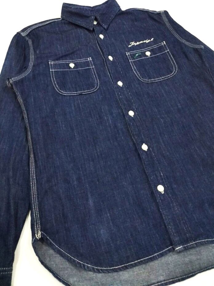 Designer × Japanese Brand × Takeo Kikuchi RARE! TAKEO KIKUCHI ROCKABILLY L/SLEEVE CHAMBRAY Size US M / EU 48-50 / 2 - 5 Thumbnail