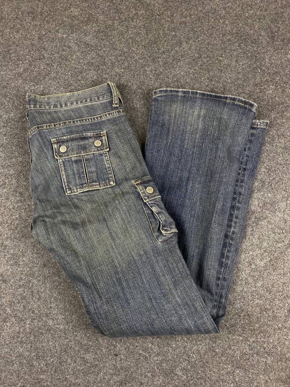 Japanese Brand vintage japanese brands cargo pants bootcut flare denim Size US 32 / EU 48 - 2 Thumbnail