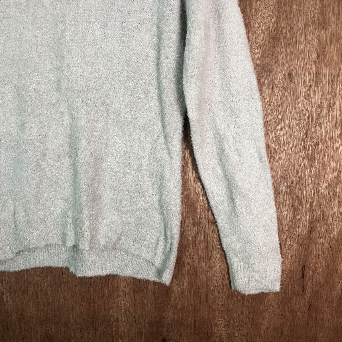 Homespun Knitwear Khalita Grey Shag Shaggy Fur Mohair Knitwear #6557 Size US M / EU 48-50 / 2 - 12 Thumbnail