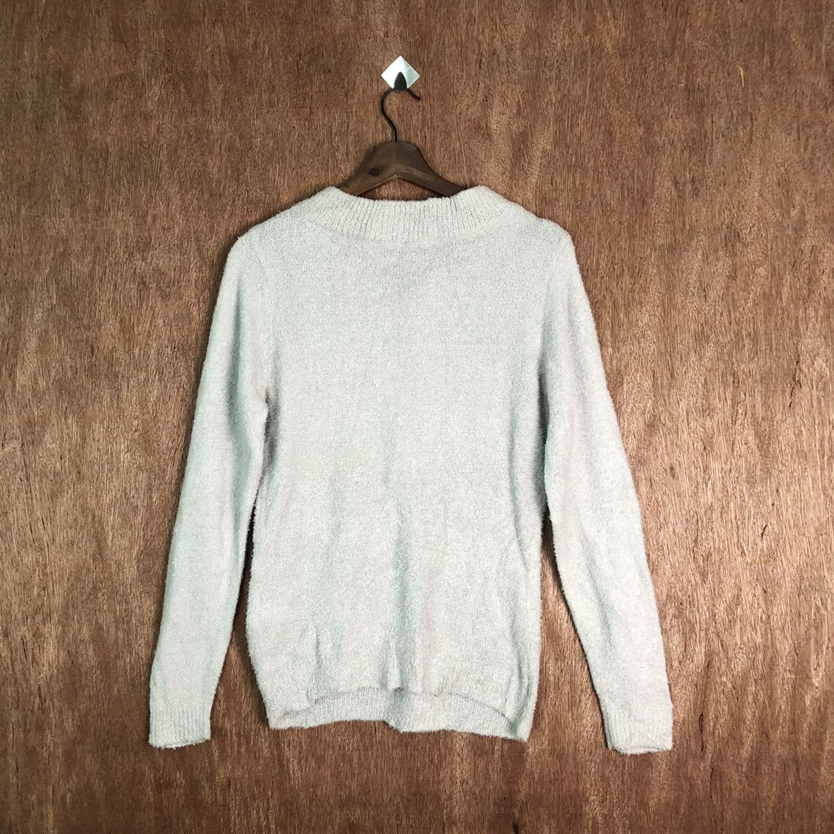 Homespun Knitwear Khalita Grey Shag Shaggy Fur Mohair Knitwear #6557 Size US M / EU 48-50 / 2 - 10 Thumbnail