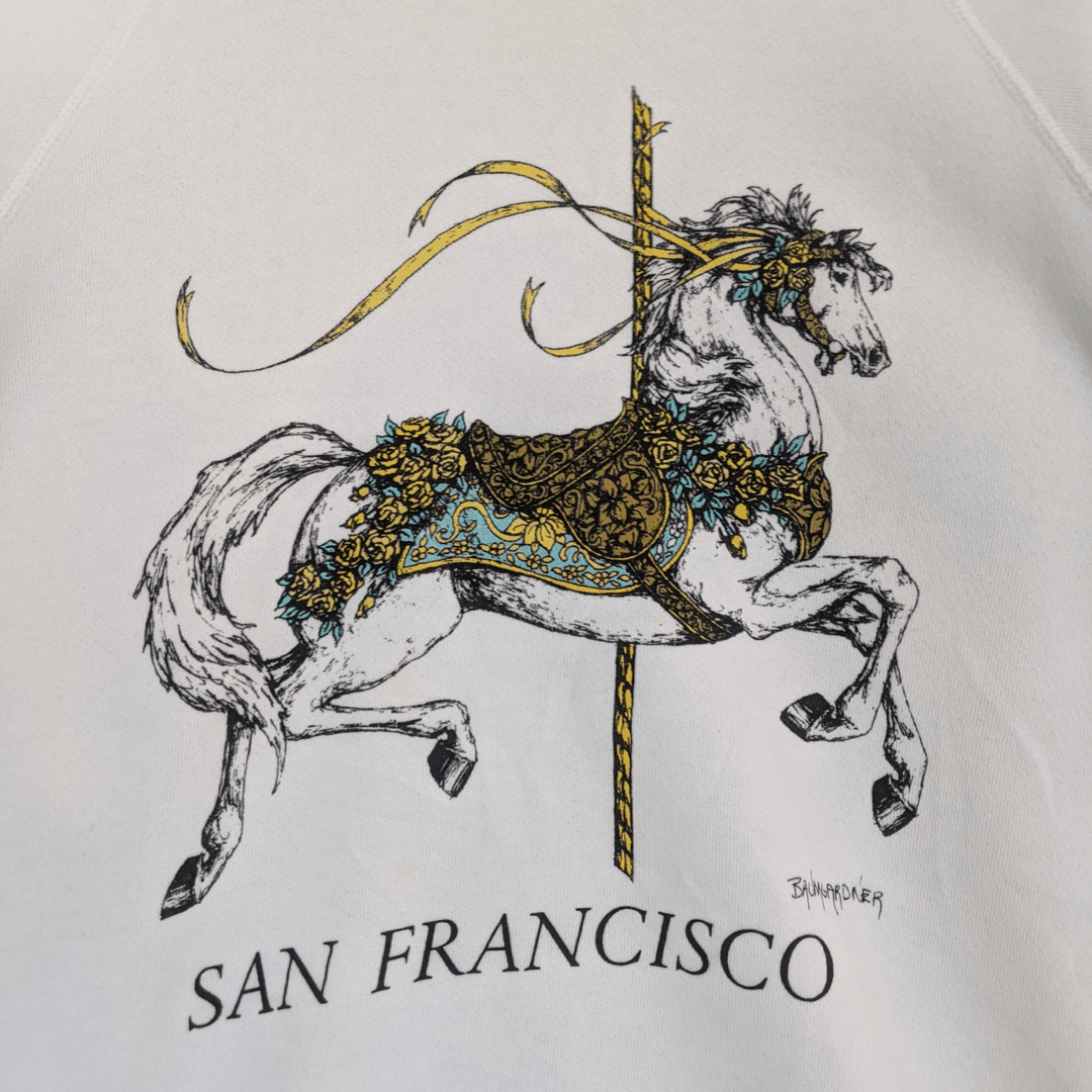 Hanes Vintage 90's SAN FRANCISCO Horse Riding Jumper Sweatshirt Size US M / EU 48-50 / 2 - 5 Thumbnail