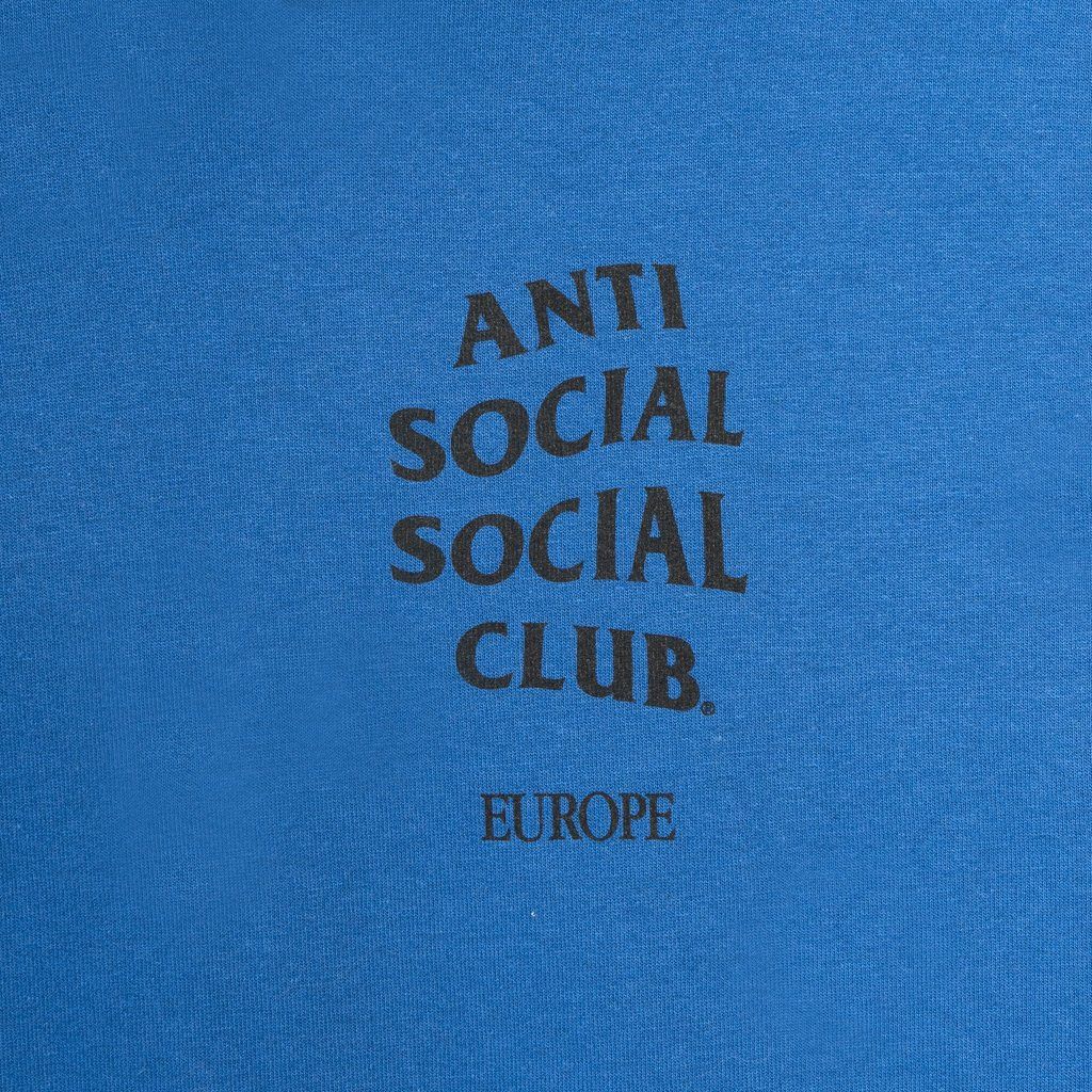 Anti Social Social Club DS Black ASSC Europe Blue Hoodie in hand Bape KITH kaws fog Size US M / EU 48-50 / 2 - 5 Thumbnail