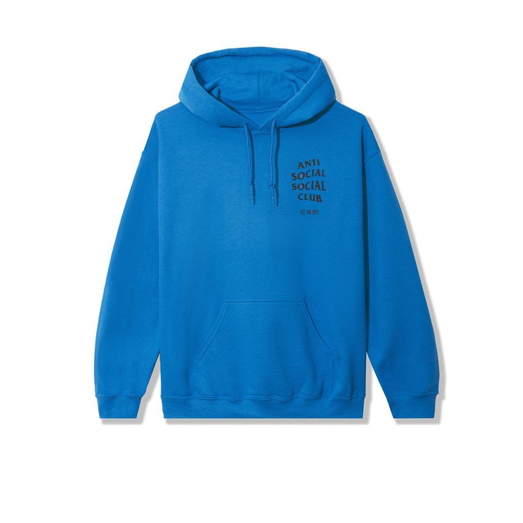 Anti Social Social Club DS Black ASSC Europe Blue Hoodie in hand Bape KITH kaws fog Size US M / EU 48-50 / 2 - 4 Thumbnail