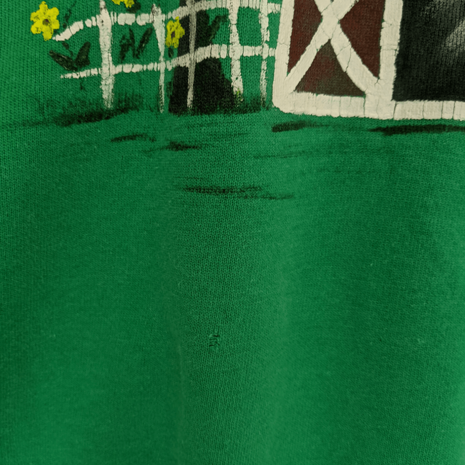Hanes Vintage 80's HANES House Painting Drawing Jumper Sweatshirt Size US L / EU 52-54 / 3 - 7 Thumbnail