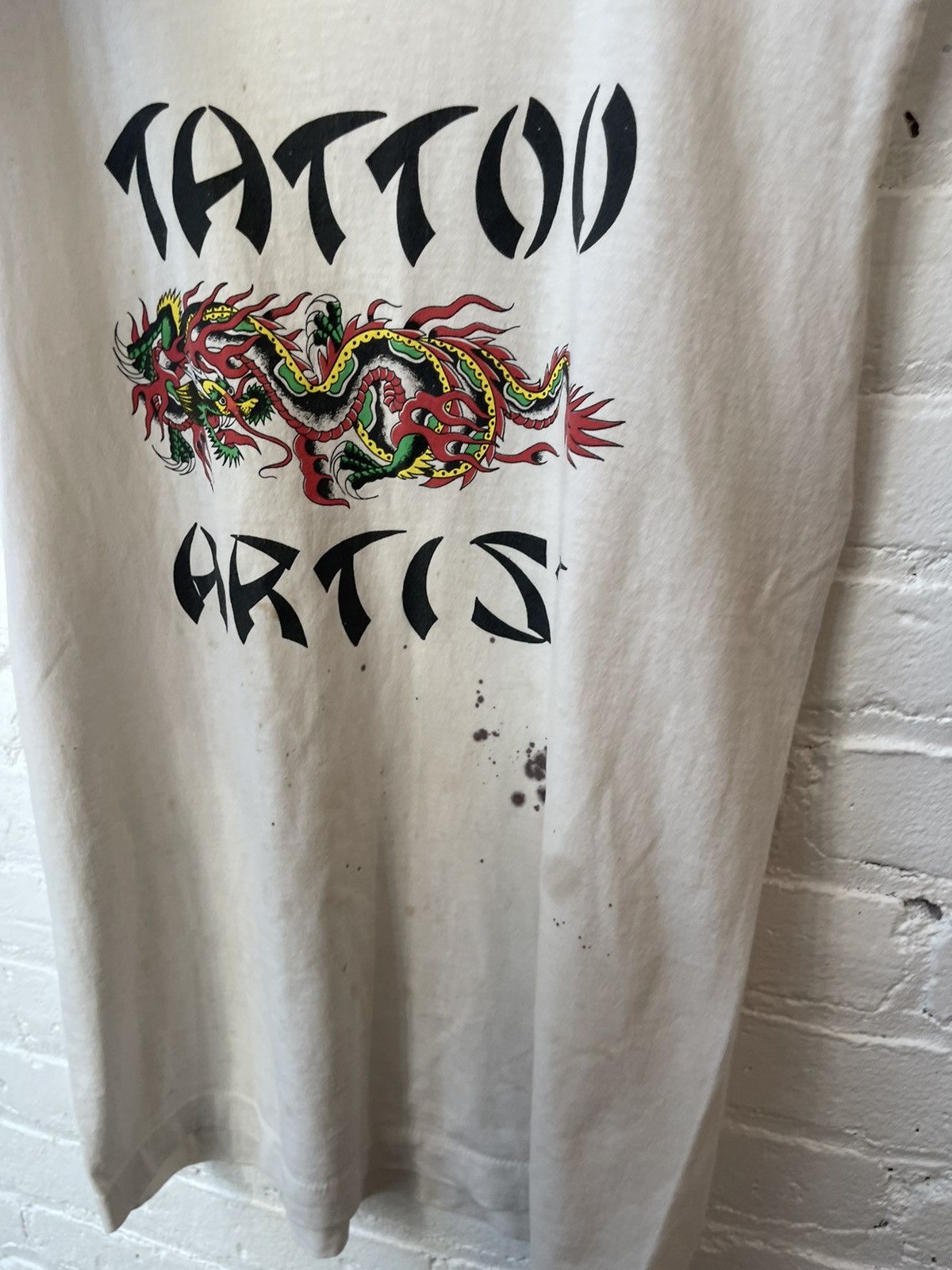 Vintage Vintage 90s TATTOO ARTIST THRASHED TANKTOP 4GSELLER Size US M / EU 48-50 / 2 - 6 Thumbnail