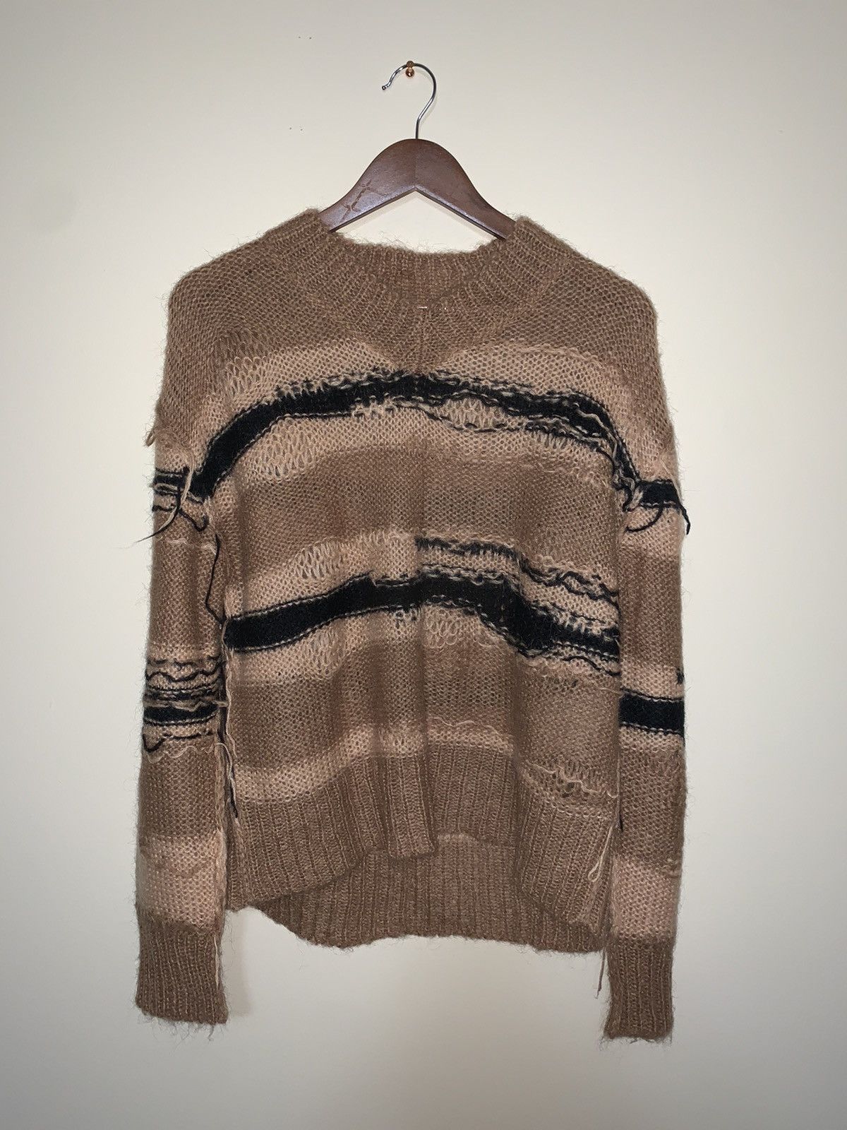 image of Acne Studios Grail Acne Kurt Cobain Distressed Sweater Mohair, Men's (Size Medium)