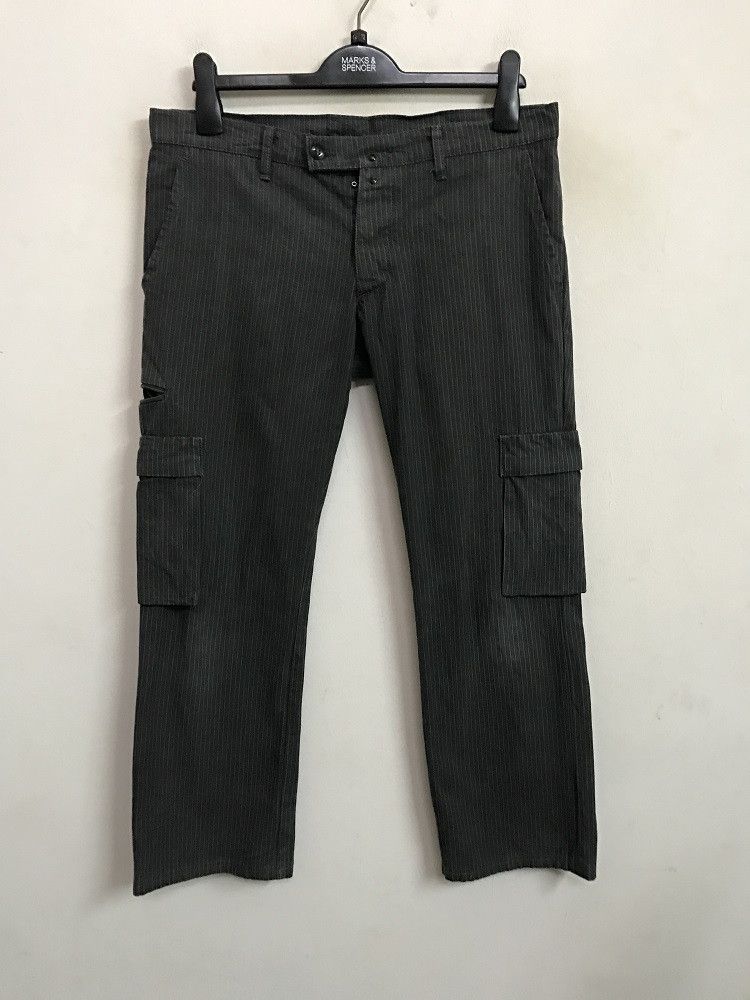 CABANE de ZUCCa ZUCCA TRAVAIL Made in France Striped Cargo Cropped Trouser Size US 32 / EU 48 - 1 Thumbnail