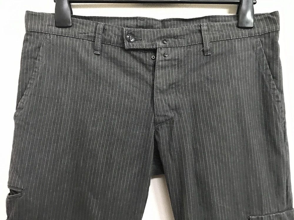 CABANE de ZUCCa ZUCCA TRAVAIL Made in France Striped Cargo Cropped Trouser Size US 32 / EU 48 - 2 Thumbnail
