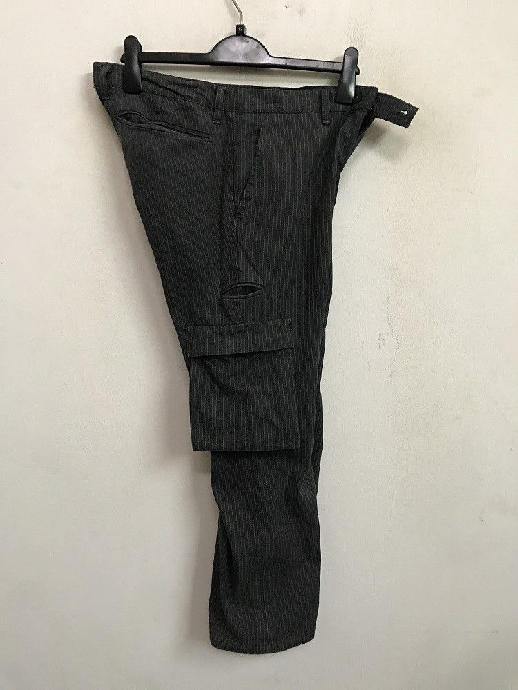CABANE de ZUCCa ZUCCA TRAVAIL Made in France Striped Cargo Cropped Trouser Size US 32 / EU 48 - 17 Thumbnail
