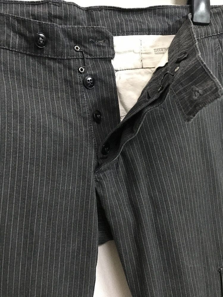 CABANE de ZUCCa ZUCCA TRAVAIL Made in France Striped Cargo Cropped Trouser Size US 32 / EU 48 - 3 Thumbnail