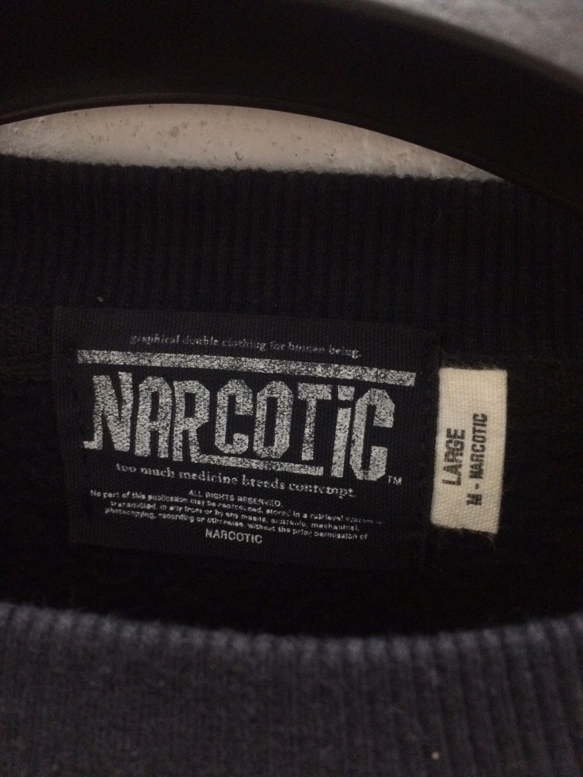 Narcotic GDC Narcotic Spell Out Sweatshirt Size US L / EU 52-54 / 3 - 4 Thumbnail