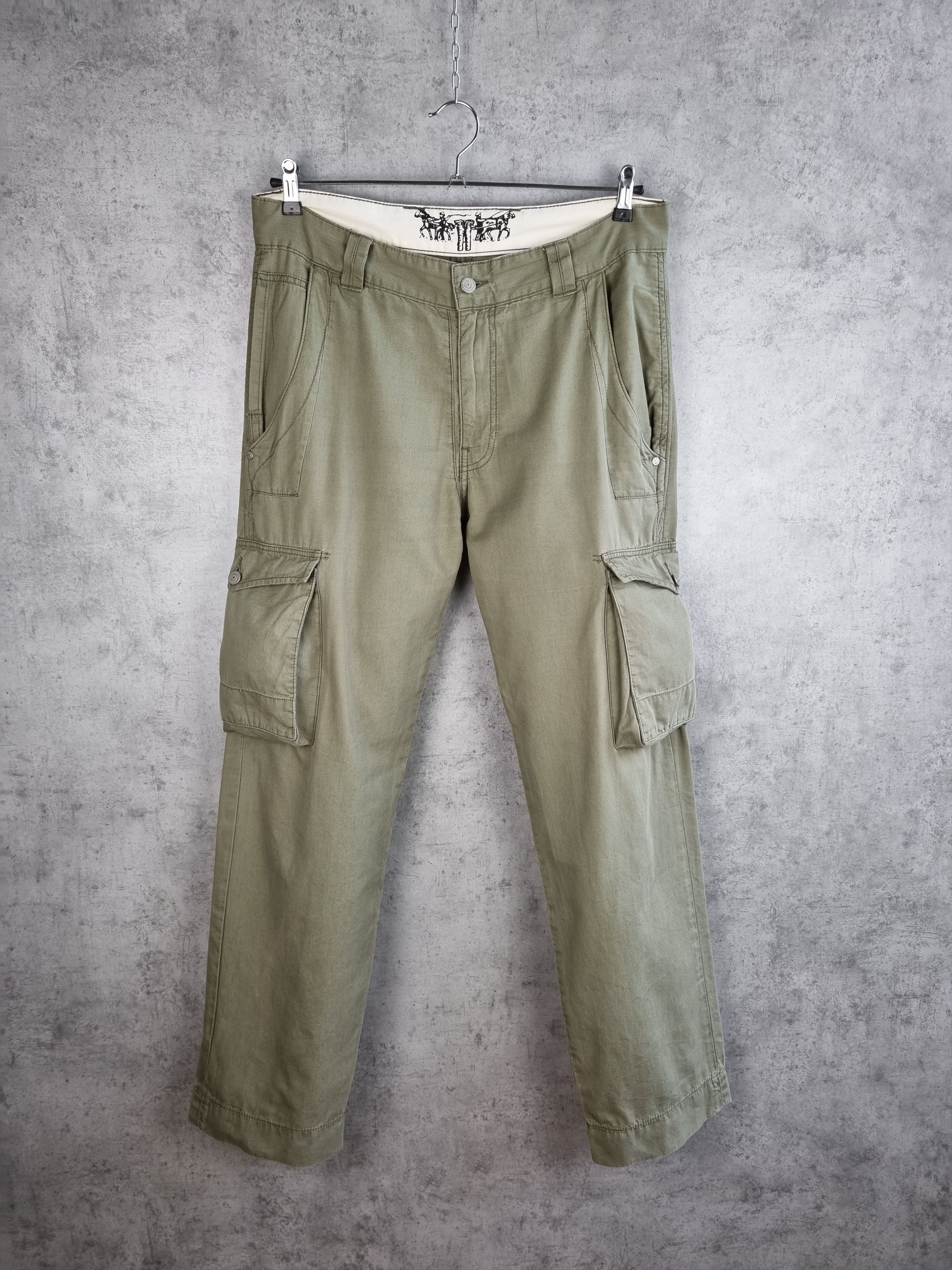 Levi's × Vintage Rare Vintage LEVIS Cargo Military Pants VUJA DE Style Size US 33 - 13 Thumbnail