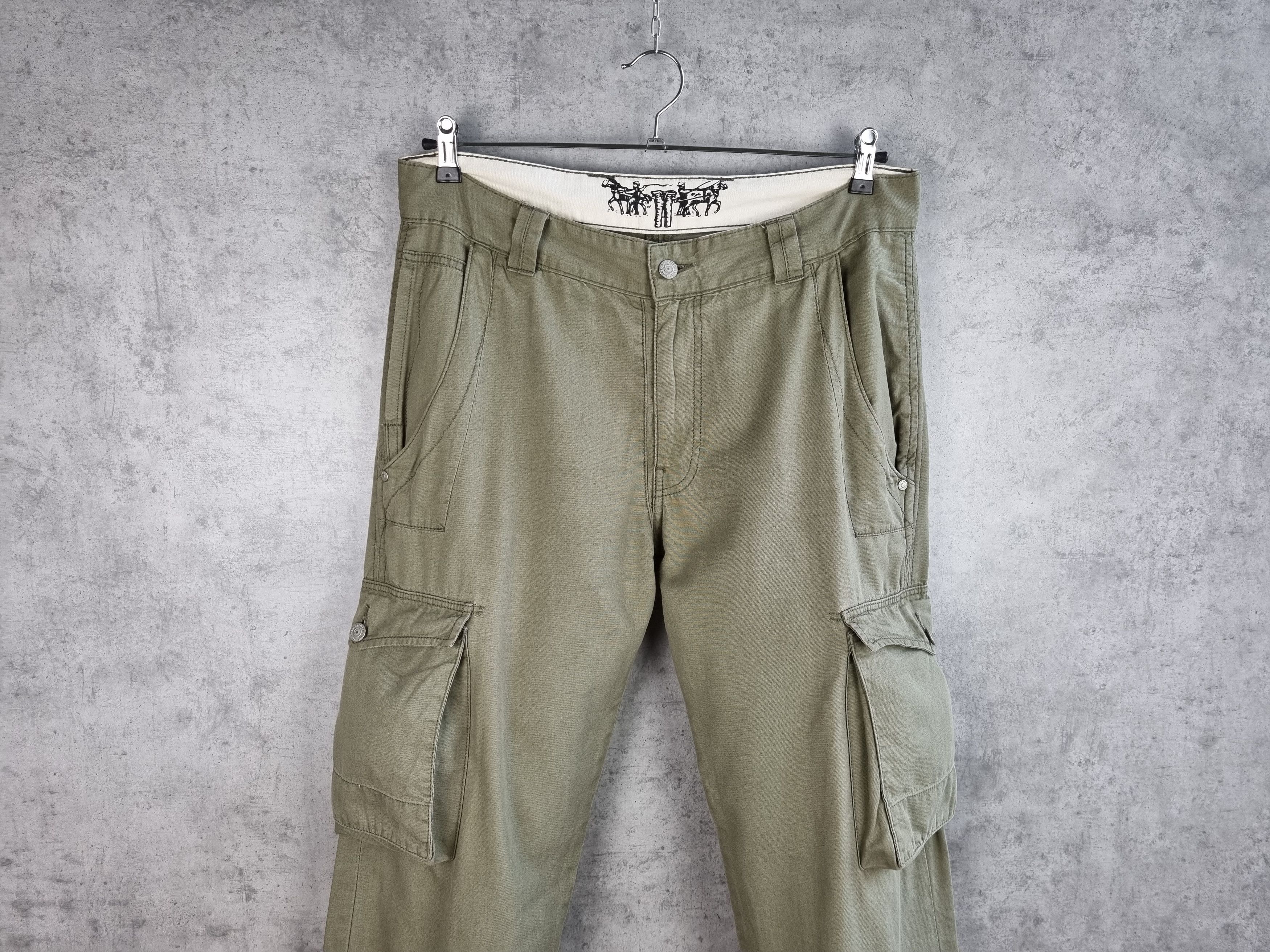 Levi's × Vintage Rare Vintage LEVIS Cargo Military Pants VUJA DE Style Size US 33 - 2 Thumbnail