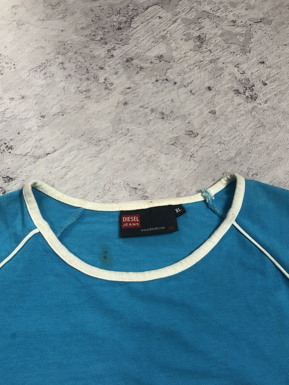Diesel × Vintage VTG Woman’s Faded Diesel Longsleeve Jersey Central Big Logo Size M / US 6-8 / IT 42-44 - 6 Thumbnail