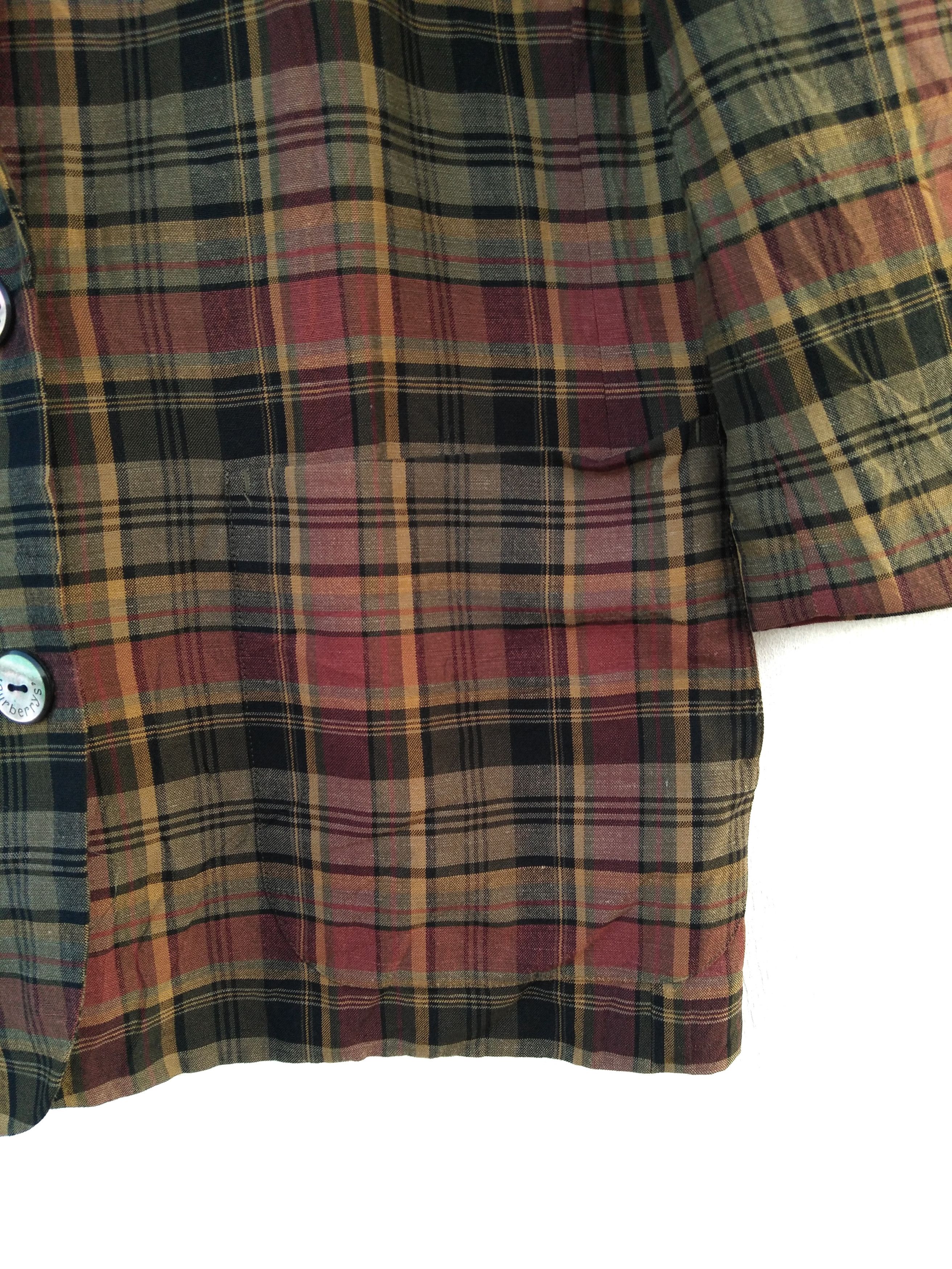 Burberry 🔥Vintage Burberry's Nova Check Blazer Size:13BR Size US M / EU 48-50 / 2 - 6 Thumbnail