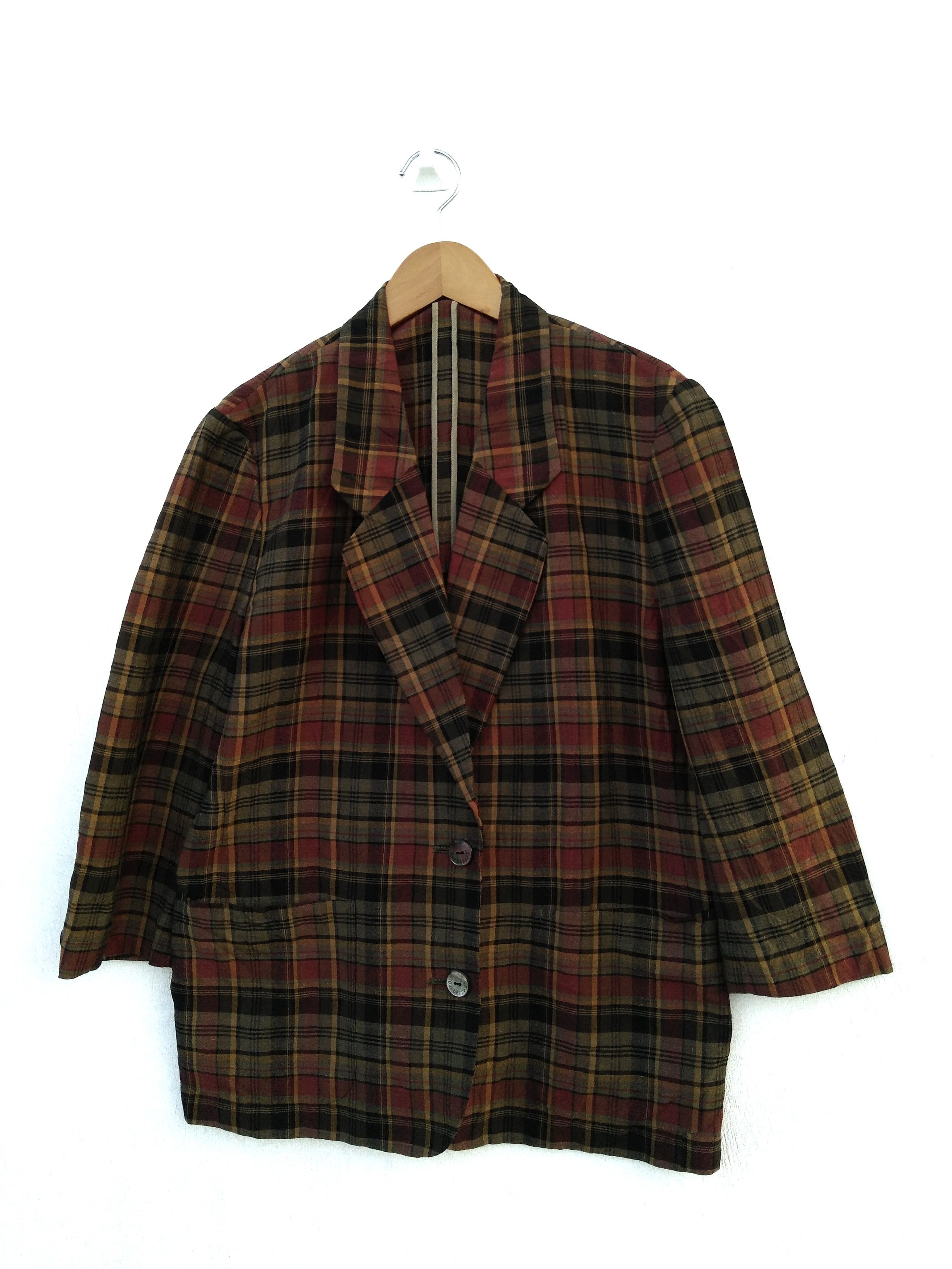 Burberry 🔥Vintage Burberry's Nova Check Blazer Size:13BR Size US M / EU 48-50 / 2 - 1 Thumbnail
