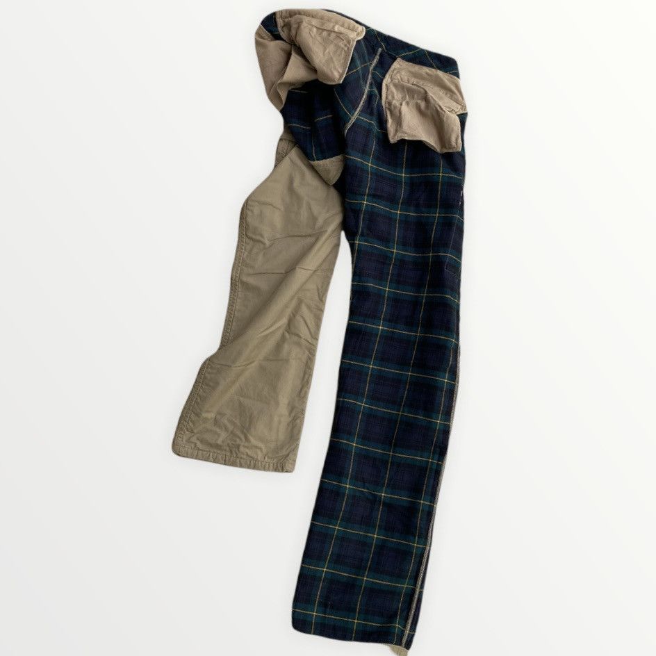 image of Comme Des Garcons x Comme Des Garcons Homme Cargo Tartan Pants in Khaki, Men's (Size 32)