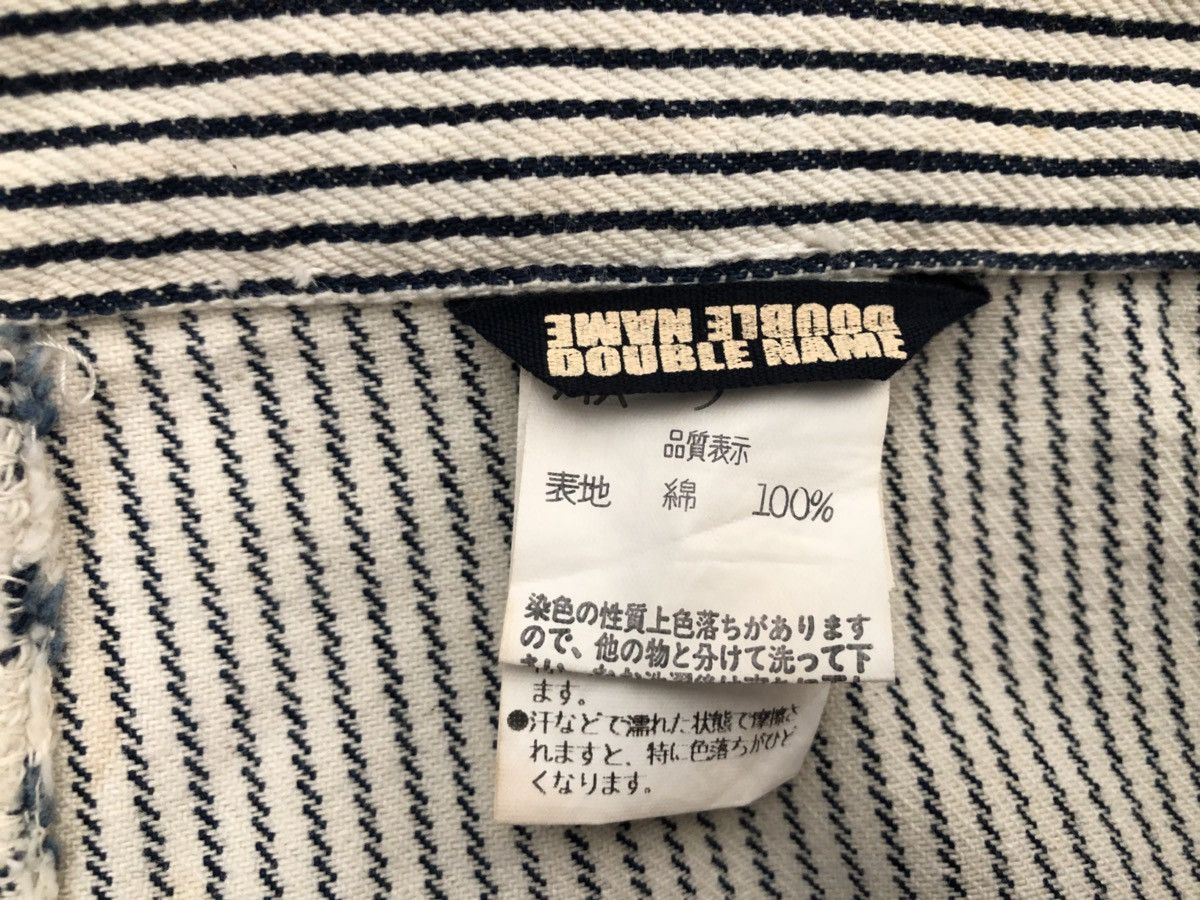Vintage DOUBLE NAME Japan Hickory Striped Cargo Denim Size US 34 / EU 50 - 12 Thumbnail