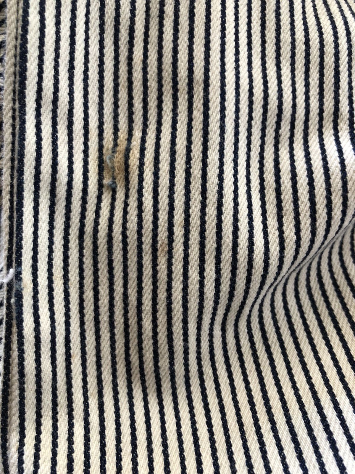 Vintage DOUBLE NAME Japan Hickory Striped Cargo Denim Size US 34 / EU 50 - 14 Thumbnail