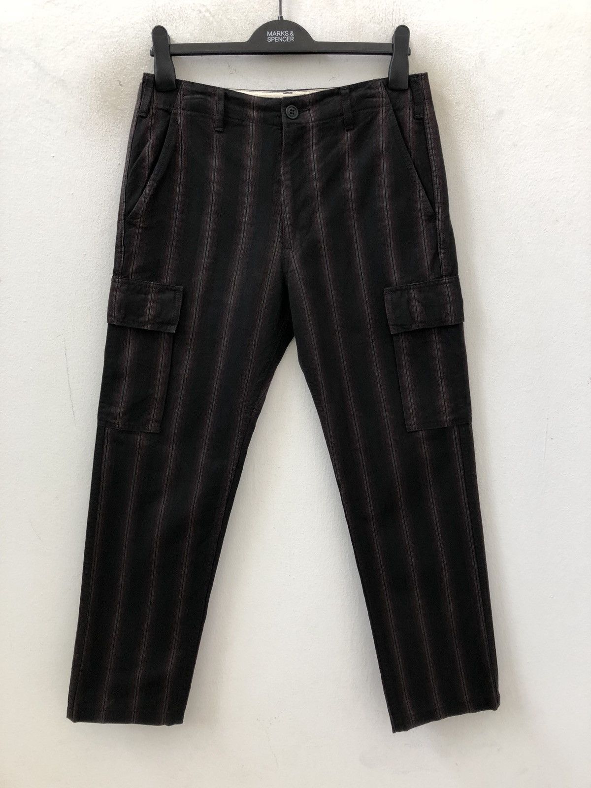 FOB Factory FF Japan Experimental Special Clothes Border Striped Cargo Size US 31 - 1 Thumbnail