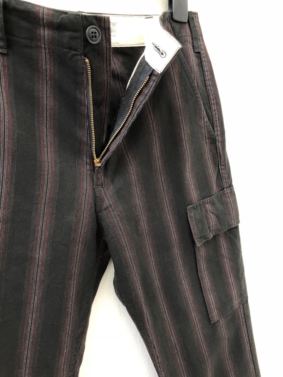 FOB Factory FF Japan Experimental Special Clothes Border Striped Cargo Size US 31 - 5 Thumbnail