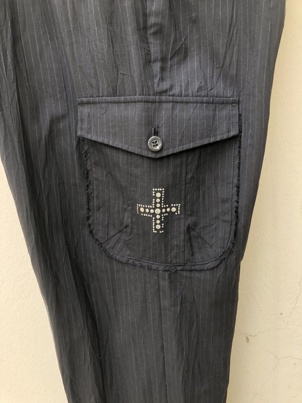 Jean Charles De Castelbajac CASTELBAJAC +2NATURE Wool Blend Striped Cargo Size US 32 / EU 48 - 9 Thumbnail