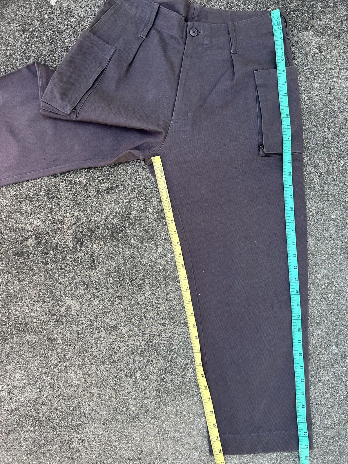 Vintage Vintage Sarcastic Homme Japan Stripe Cargo Trouser Crop Pant Size US 32 / EU 48 - 5 Thumbnail