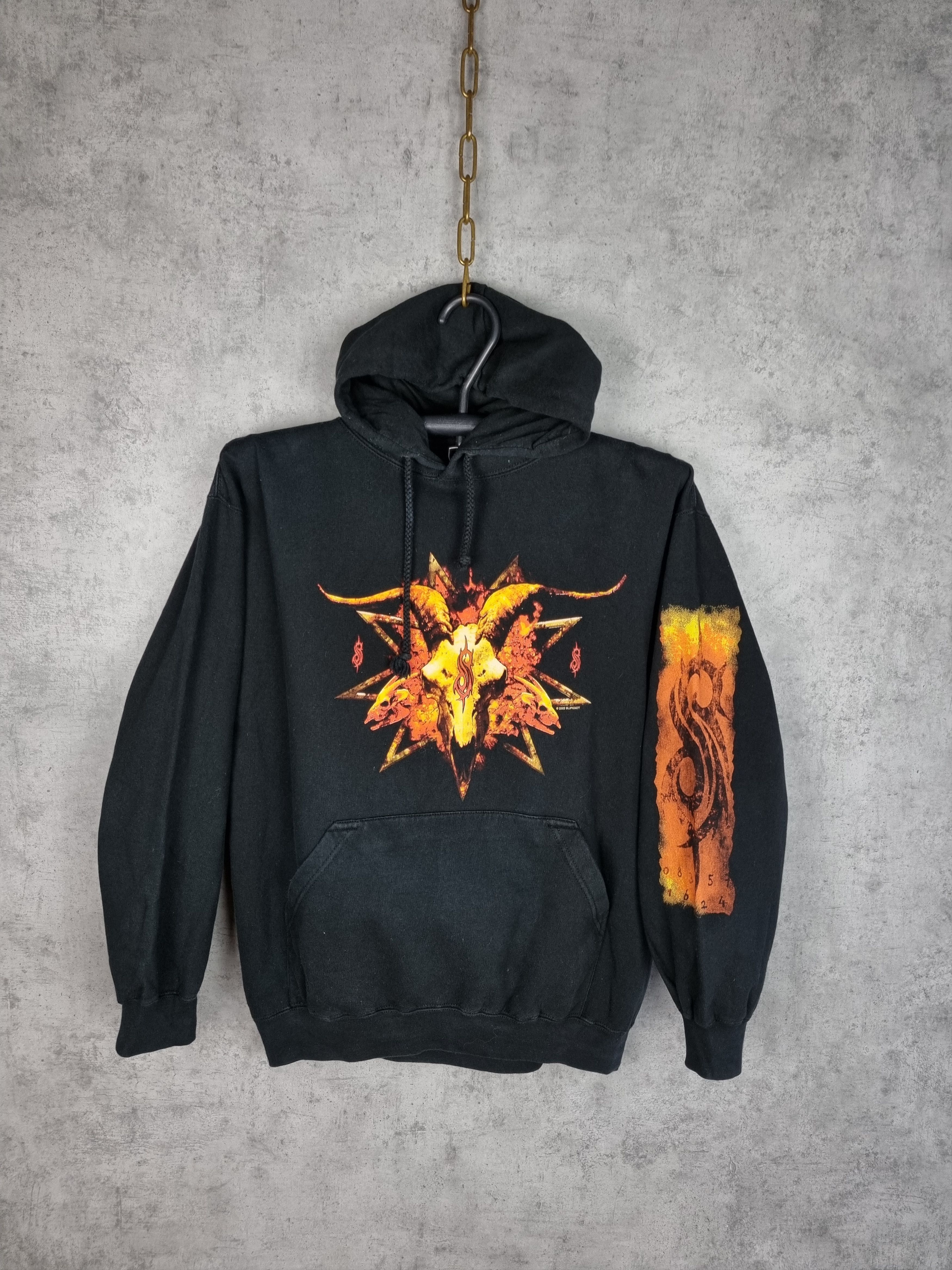 Band Tees × Rock Band × Slipknot Rare 2002 Slipknot Big Fire Logo 