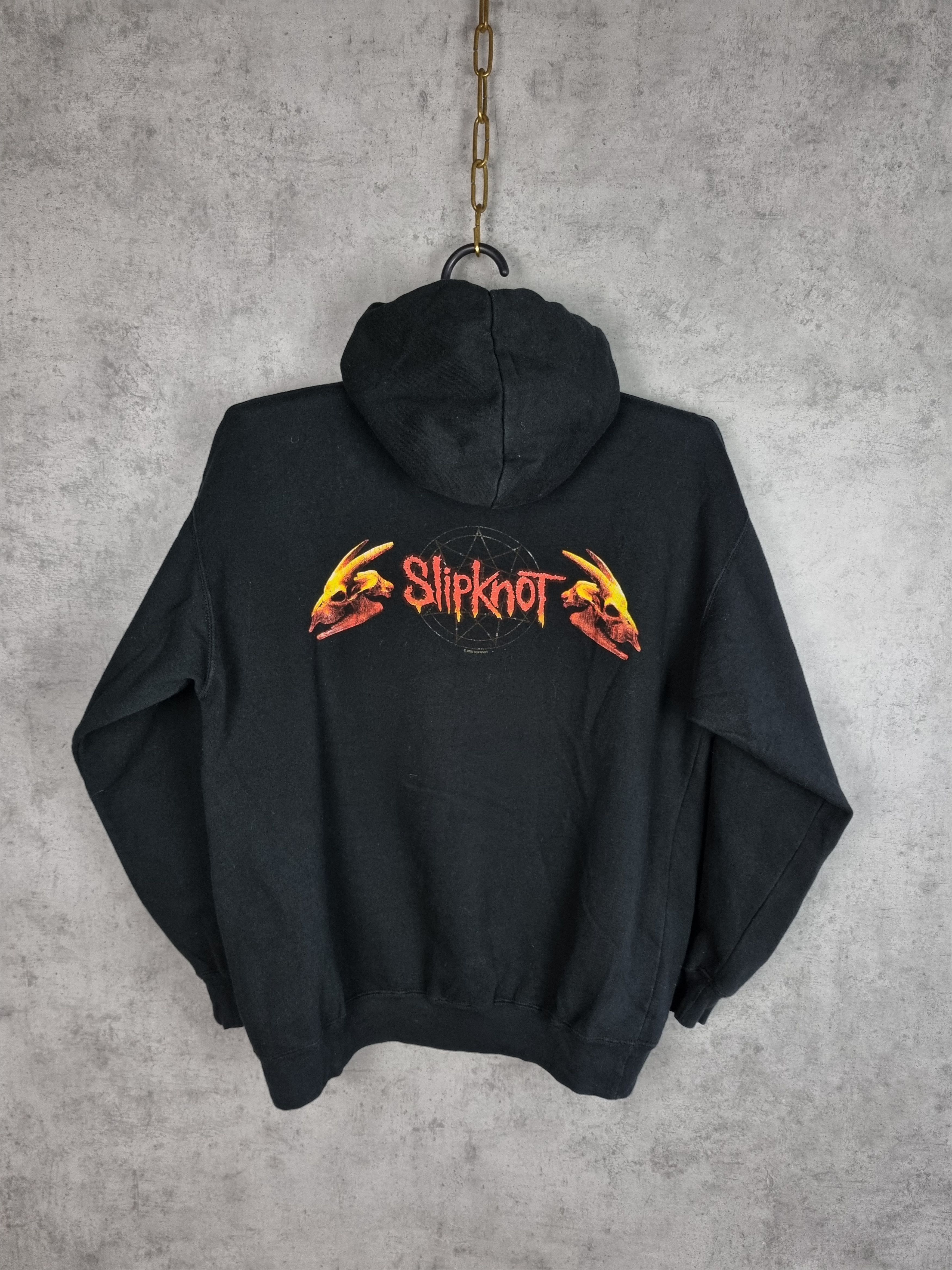 Band Tees × Slipknot Rare 2002 Slipknot Big Fire Logo Vintage Hoodie Size US S / EU 44-46 / 1 - 3 Thumbnail