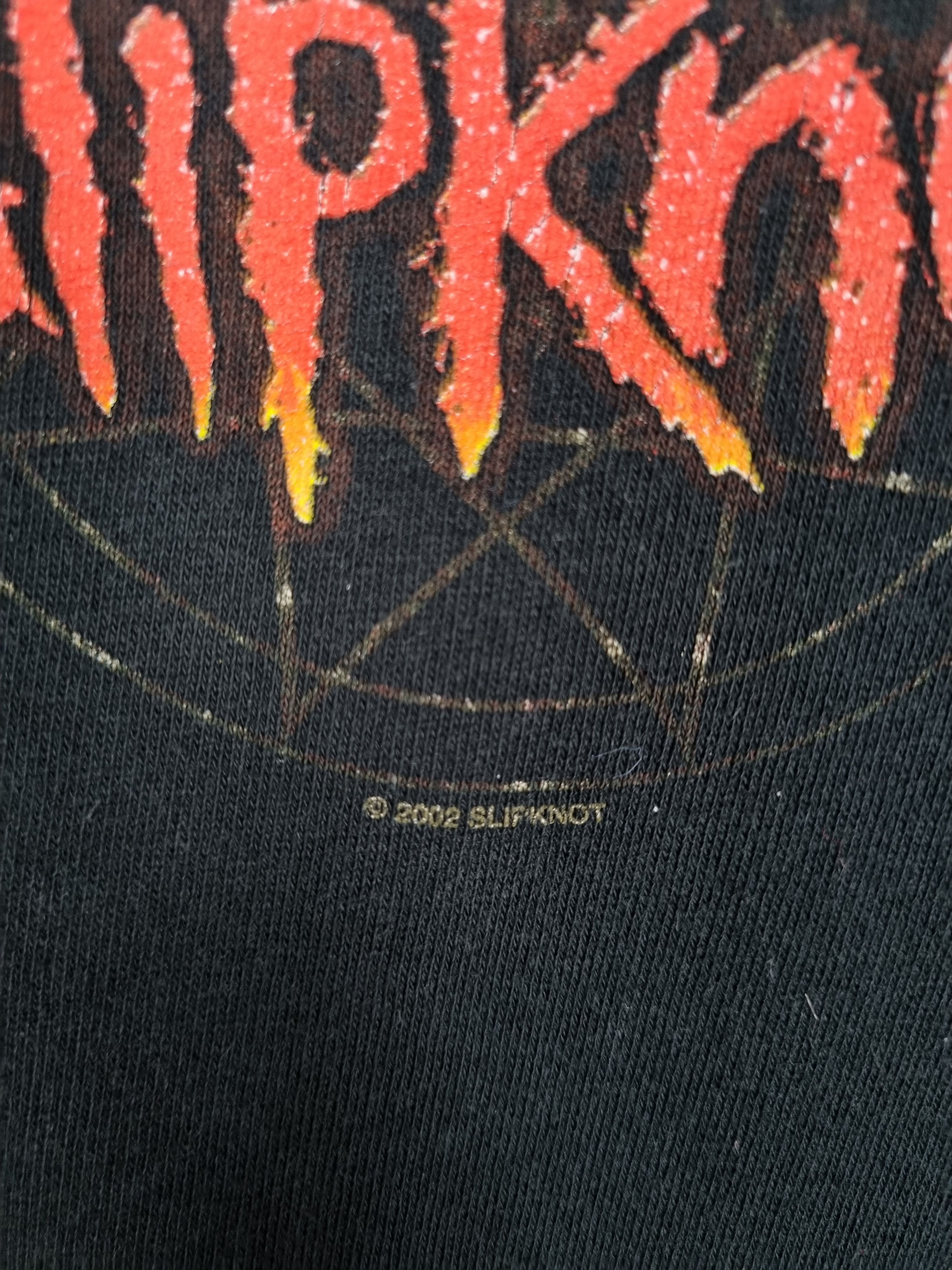Band Tees × Slipknot Rare 2002 Slipknot Big Fire Logo Vintage Hoodie Size US S / EU 44-46 / 1 - 8 Thumbnail