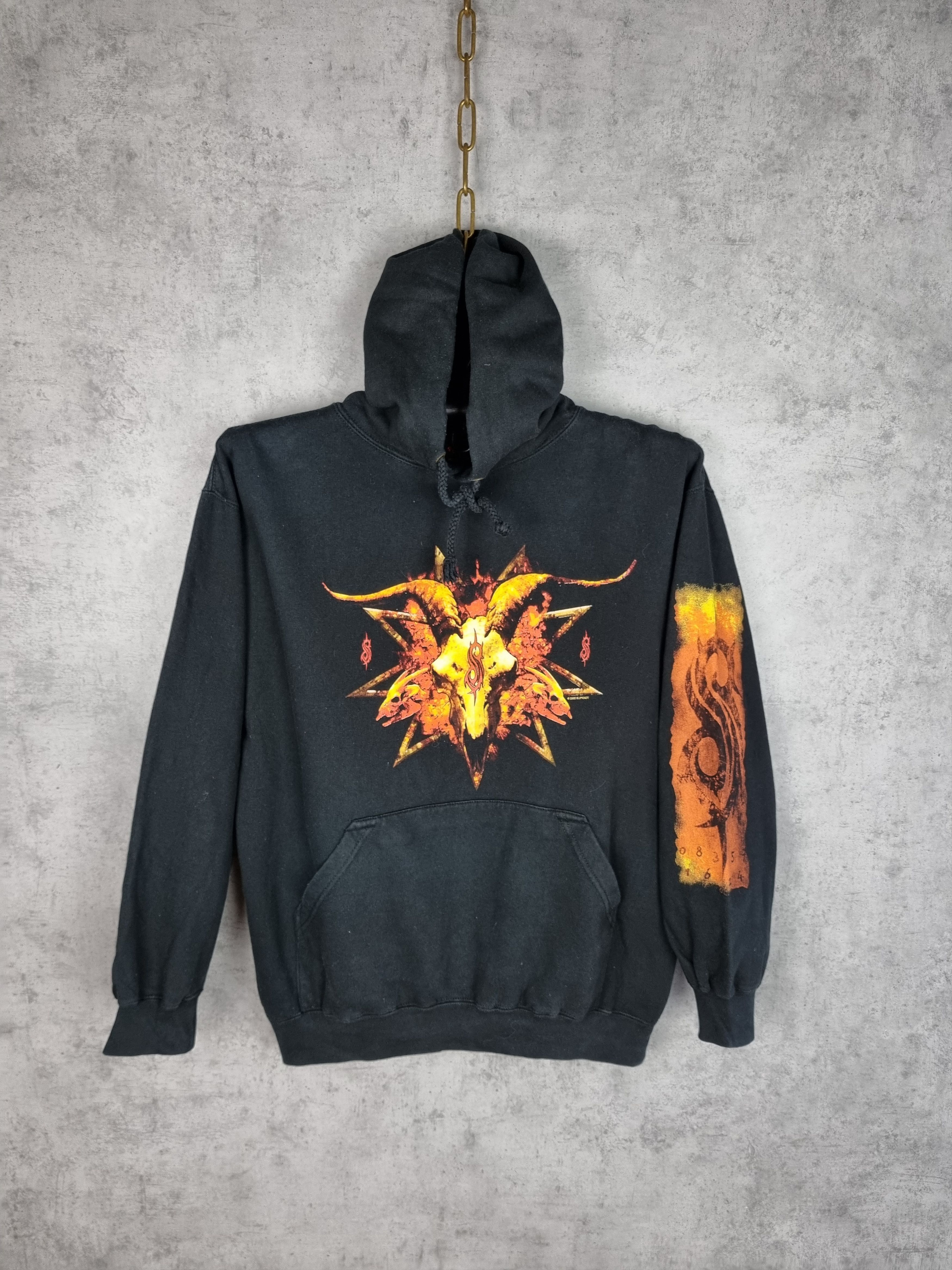 Band Tees × Slipknot Rare 2002 Slipknot Big Fire Logo Vintage Hoodie Size US S / EU 44-46 / 1 - 2 Thumbnail