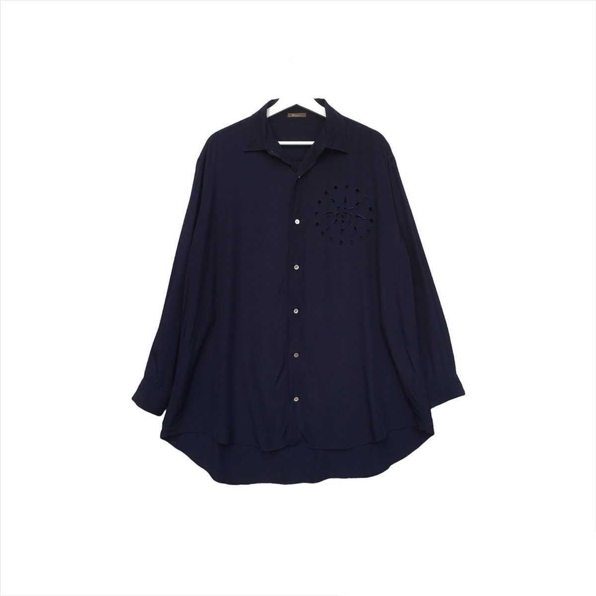 Yohji Yamamoto Y’S for men button up viscose rayon long sleeves rare design Size US L / EU 52-54 / 3 - 1 Thumbnail