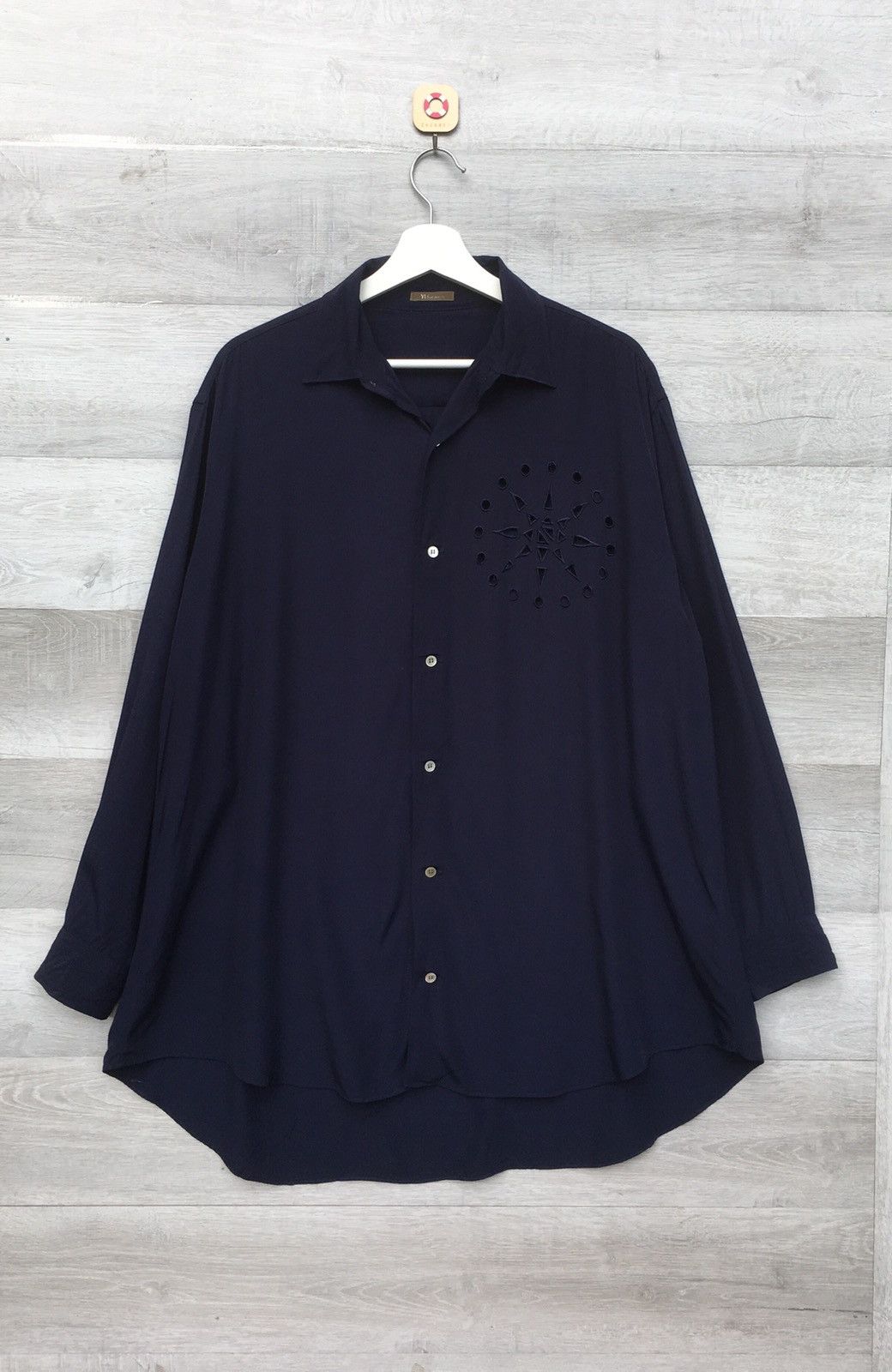 Yohji Yamamoto Y’S for men button up viscose rayon long sleeves rare design Size US L / EU 52-54 / 3 - 2 Thumbnail