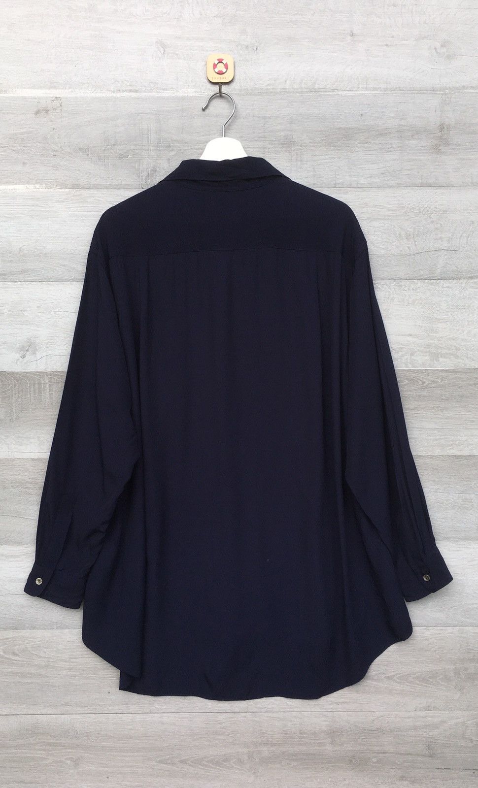 Yohji Yamamoto Y’S for men button up viscose rayon long sleeves rare design Size US L / EU 52-54 / 3 - 4 Thumbnail