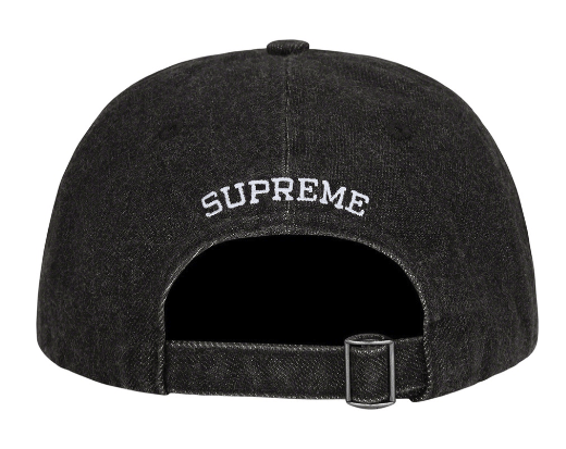 Supreme Supreme Kevlar Denim S Logo 6-Panel Black Size ONE SIZE - 3 Thumbnail