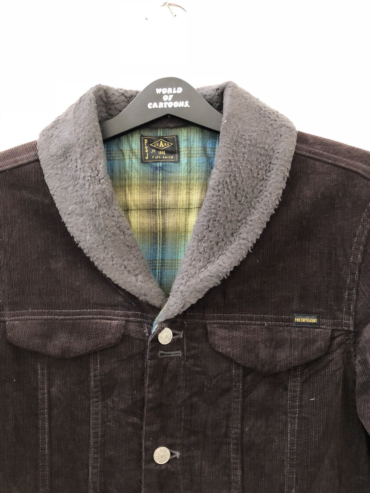 Paul Smith Paul Smith Jeans Tartan Checks Lined Shawl Collar Corduroy Size US M / EU 48-50 / 2 - 3 Thumbnail