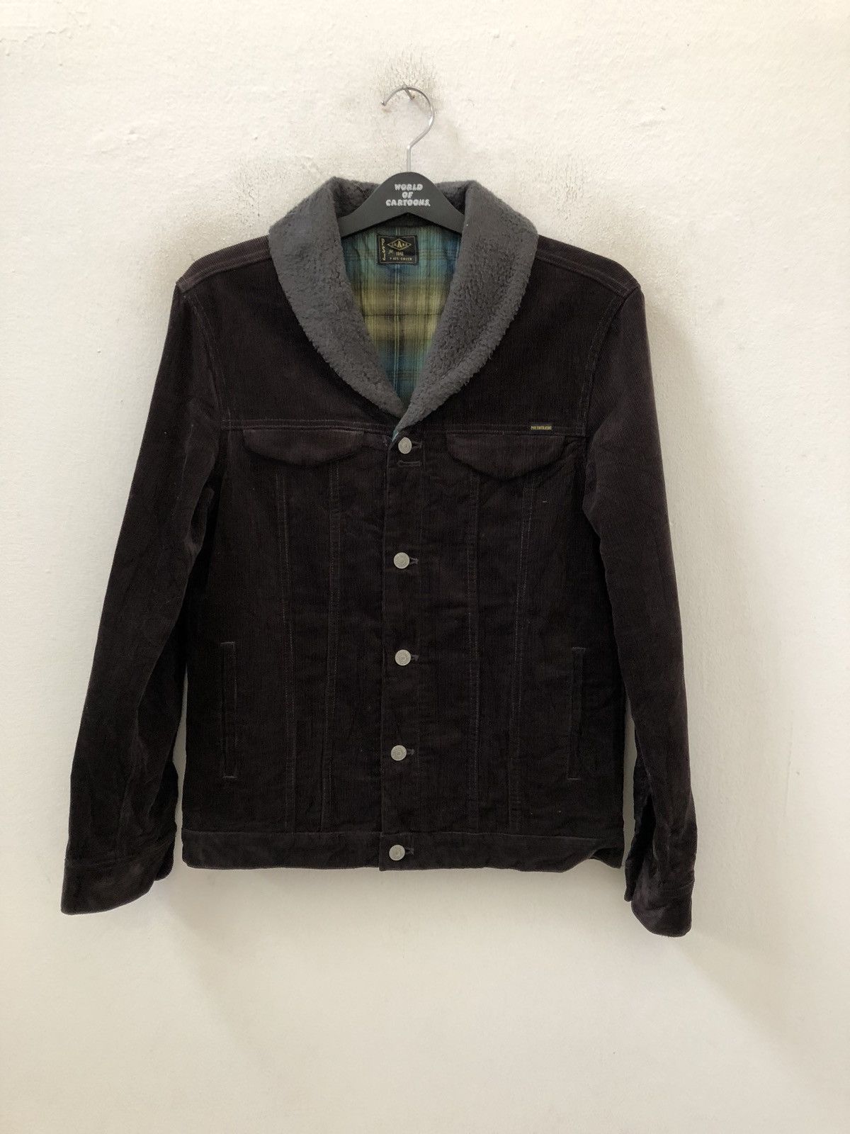 Paul Smith Paul Smith Jeans Tartan Checks Lined Shawl Collar Corduroy Size US M / EU 48-50 / 2 - 2 Thumbnail