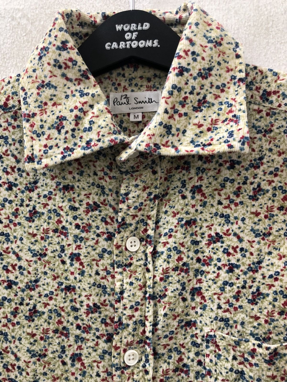 Paul Smith Paul Smith Floral Flowers Corduroy Button Shirt Size US M / EU 48-50 / 2 - 3 Thumbnail