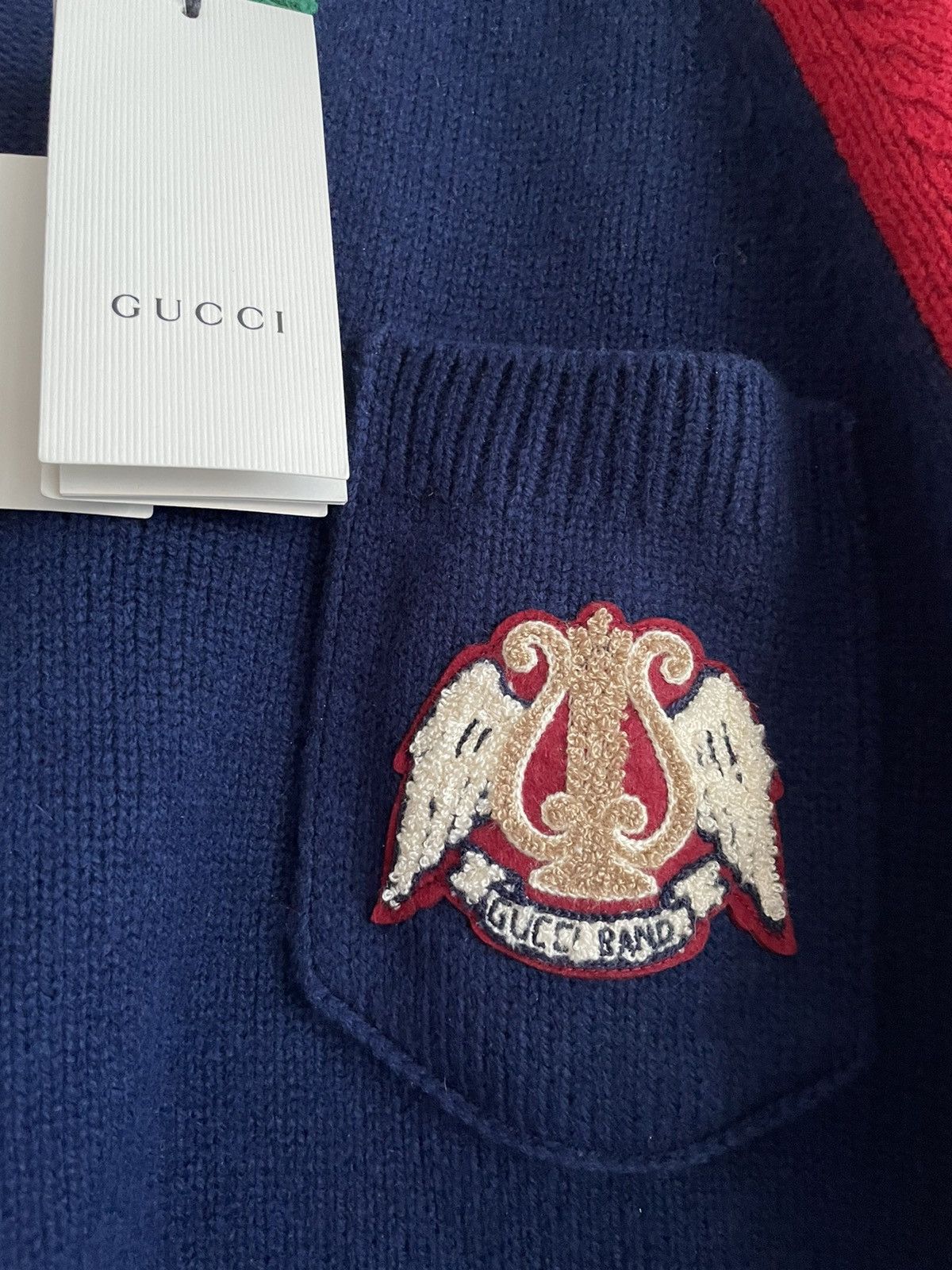 Gucci 2K Value Super Runway Gucci V Neck Sweater Size US L / EU 52-54 / 3 - 9 Thumbnail