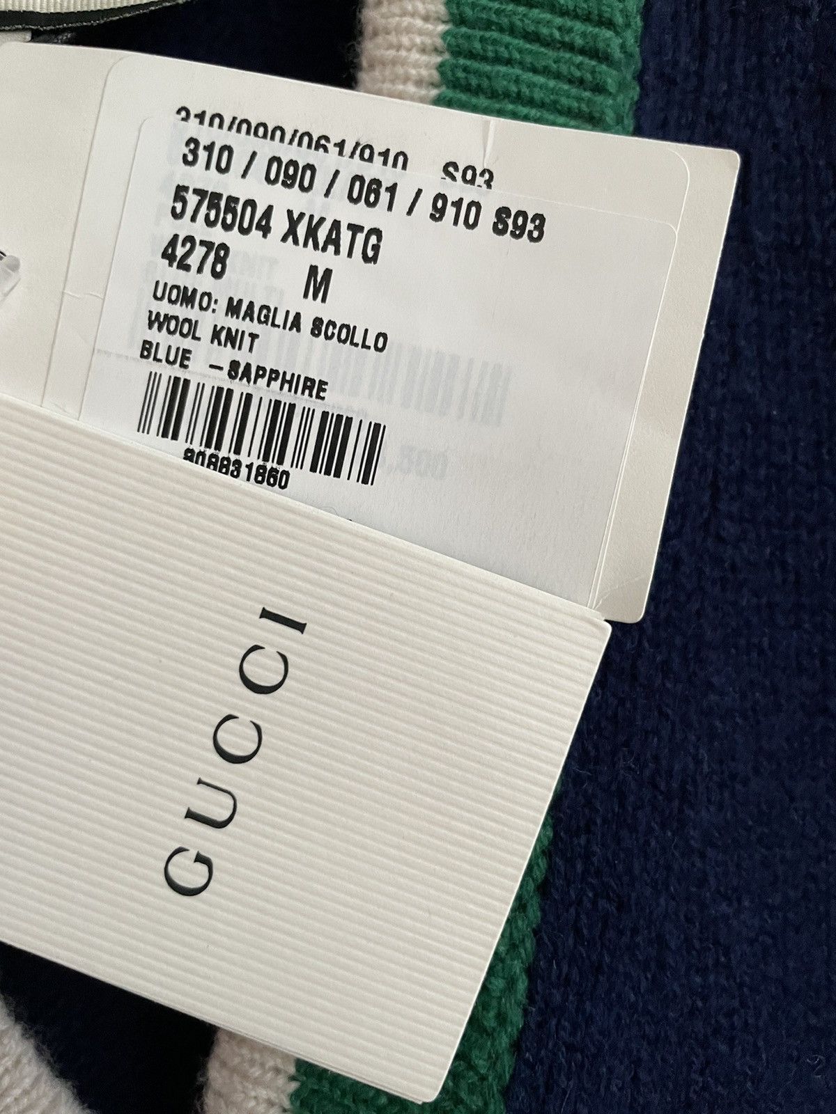 Gucci 2K Value Super Runway Gucci V Neck Sweater Size US L / EU 52-54 / 3 - 22 Thumbnail