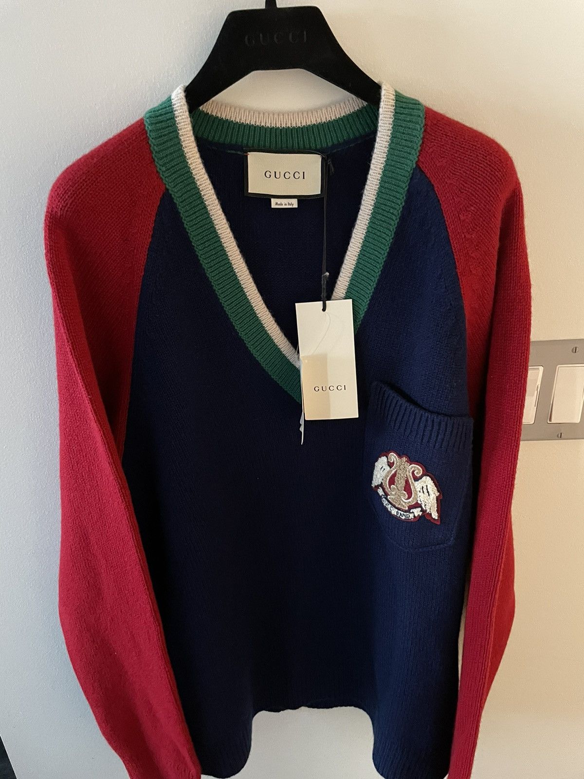 Gucci 2K Value Super Runway Gucci V Neck Sweater Size US L / EU 52-54 / 3 - 10 Thumbnail
